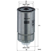MANN-FILTER Fuel Filter Element WK 854/4