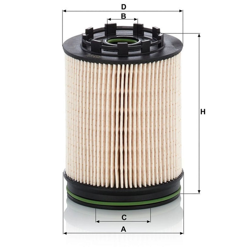 MANN-FILTER Fuel Filter Element PU 10 023/1 z KIT
