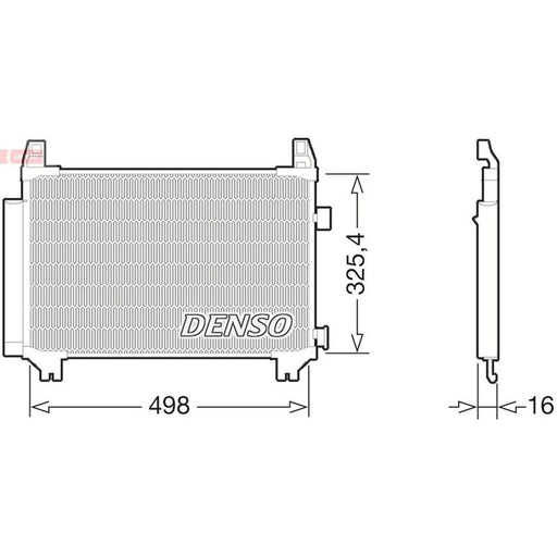 Denso Air Conditioning Condenser DCN50029