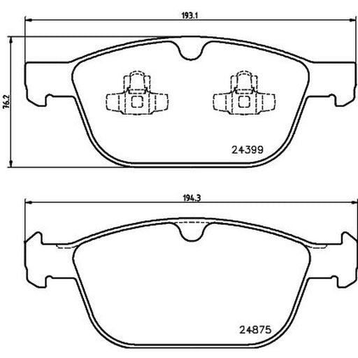 DON Front Brake Pad Set PCP2232