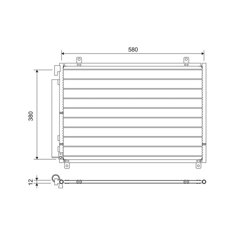 Valeo Air Conditioning Condenser 822659