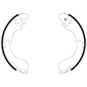 Textar Brake Shoe Set Axle Kit 91085800