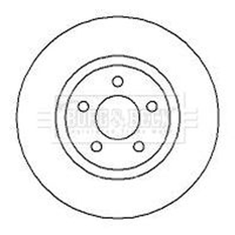 Borg & Beck 2 x Front Brake Discs BBD4254-x2