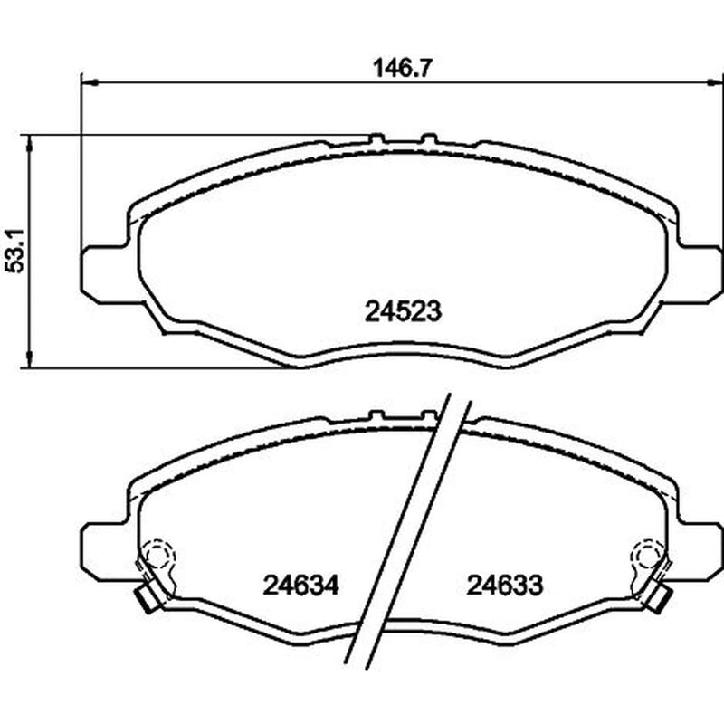DON Front Brake Pad Set PCP1591