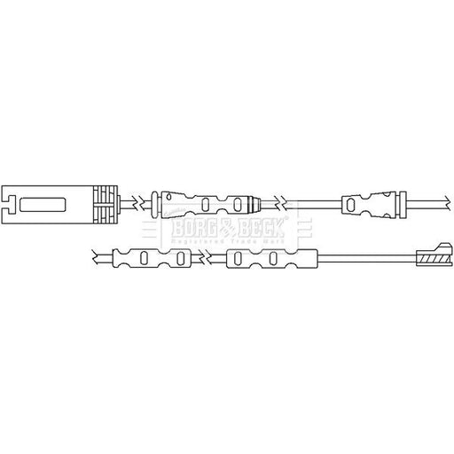 Borg & Beck Brake Pad Wear Sensor Front BWL3059