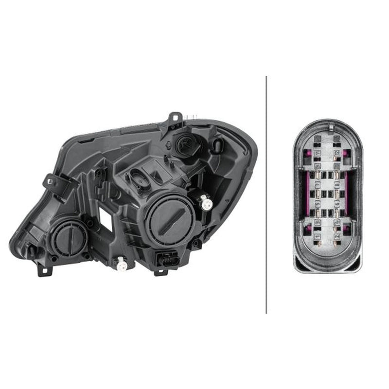 Hella Headlight Headlamp W5W Right 1ED 011 030-121