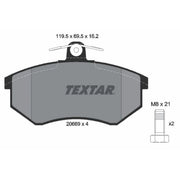 Textar Front Brake Pad Set 2066904