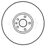 Borg & Beck 2 x Solid Rear Brake Discs BBD4673-x2