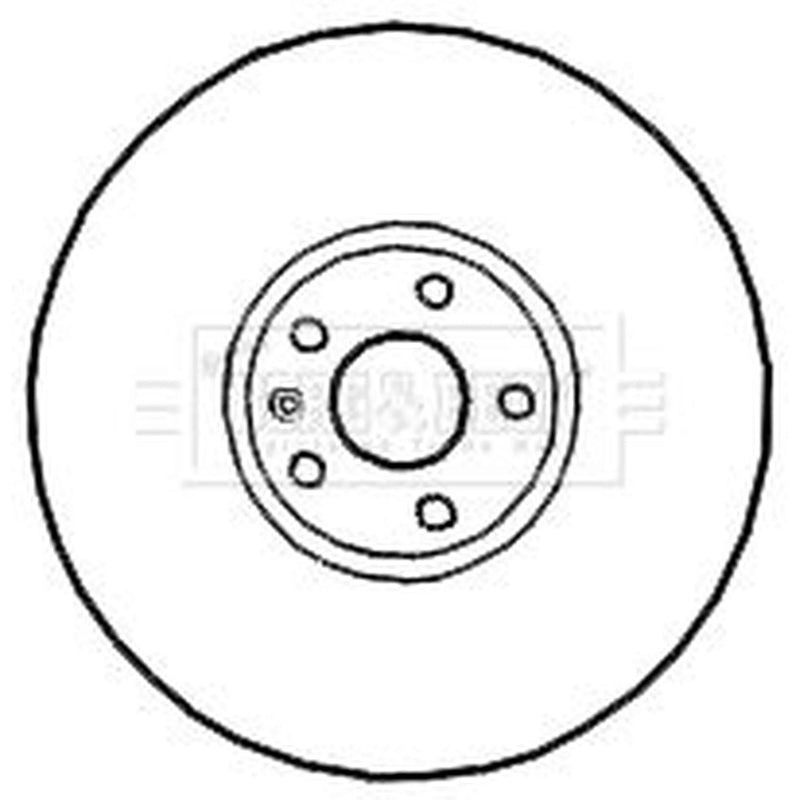 Borg & Beck 2 x Solid Rear Brake Discs BBD4673-x2