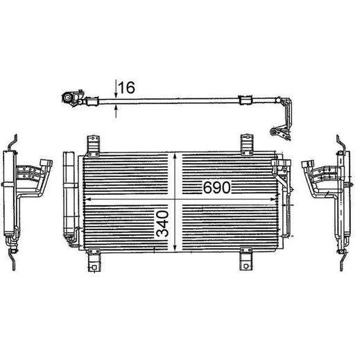 Mahle Air Conditioning Condenser AC 714 000S