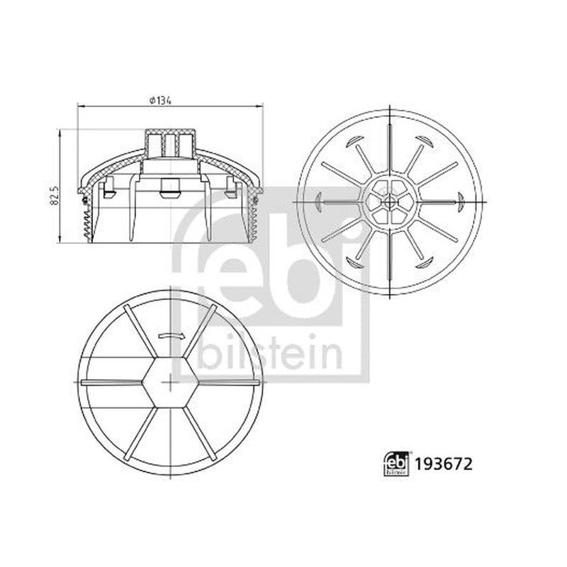 Febi Oil Filter Housing Cap 193672