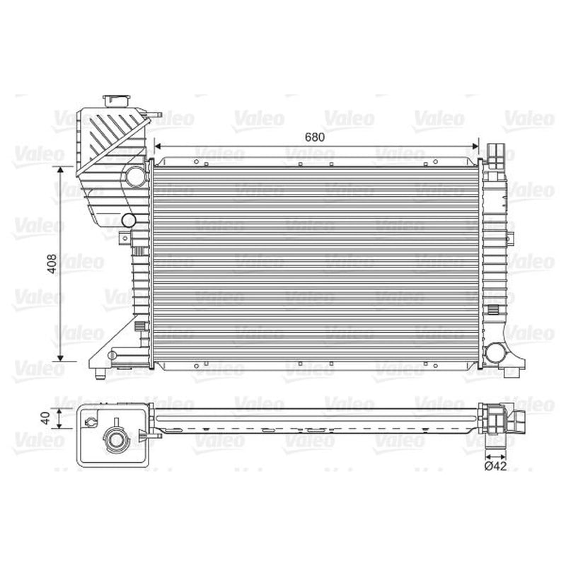 Valeo Engine Radiator 734689