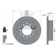 Textar 2 x Vented Rear Brake Discs 92231003-x2