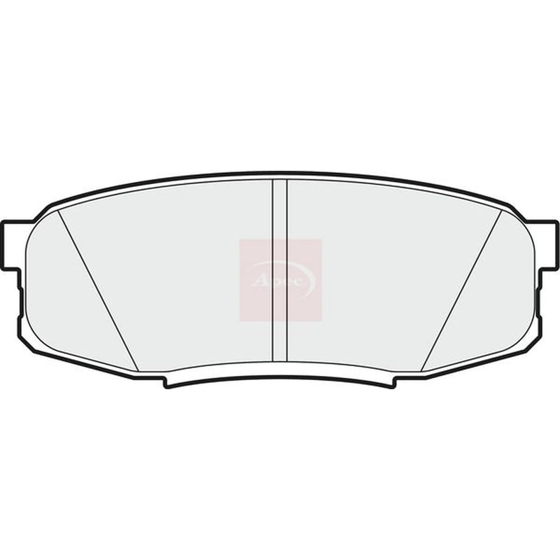 Apec Rear Brake Pad Set PAD1762