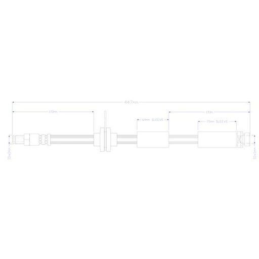 Juratek Brake Hydraulic Hose Line Rear JBH1451