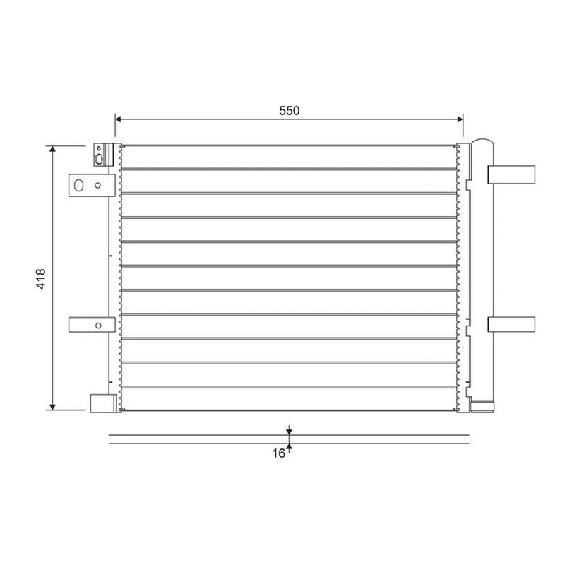 Valeo Air Conditioning Condenser 822706