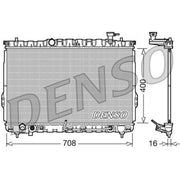 Denso Engine Radiator fits Hyundai Santa Fé I 2000-2006 2.4 2.7