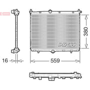 Denso Engine Radiator DRM21106