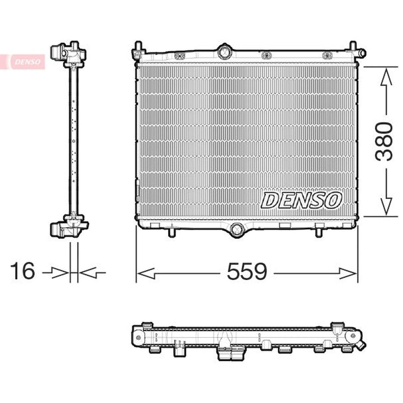 Denso Engine Radiator DRM21106