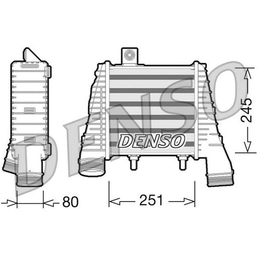 Denso Intercooler (Charge Air Cooler) DIT02008