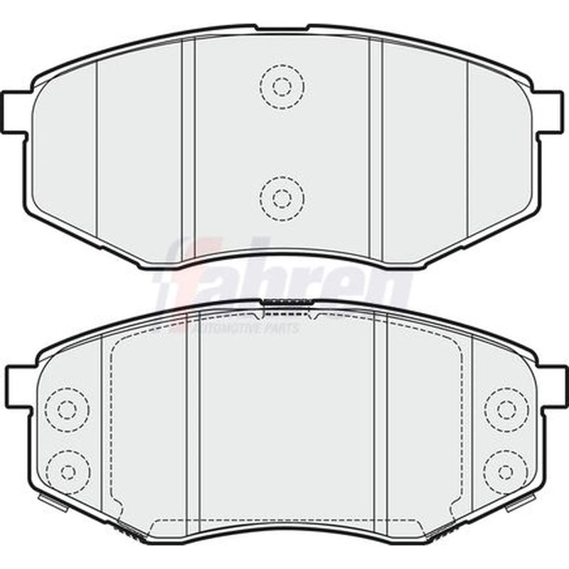 Fahren Front Brake Vented Discs & Pads fits Hyundai Sonata VI 2011-2014 2.0
