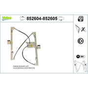 Valeo Electric Window Regulator Lifter Right Front 852605
