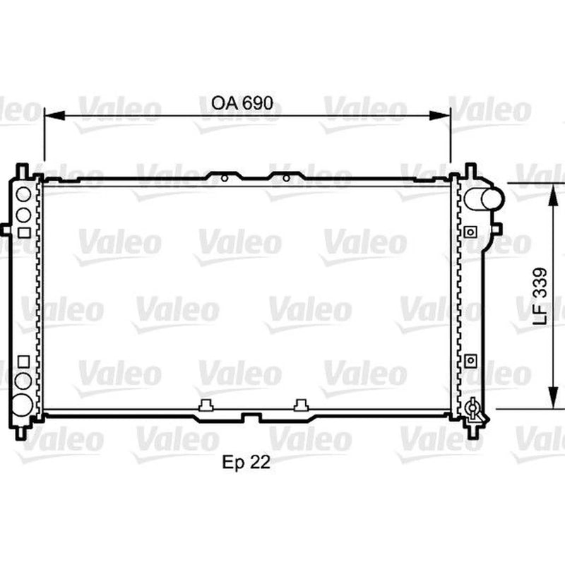 Valeo Engine Radiator 731472