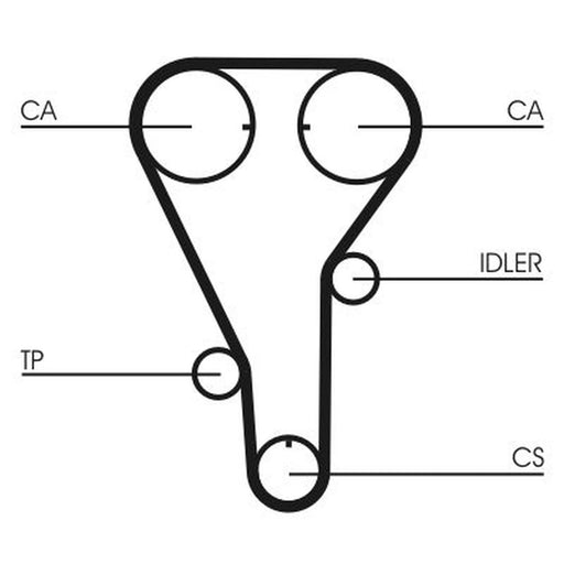 Continental CTAM Timing Belt Cambelt 133 Teeth CT972