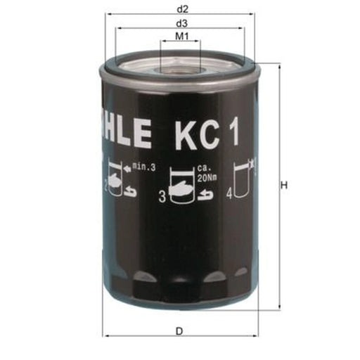 Mahle Fuel Filter Element KC 1