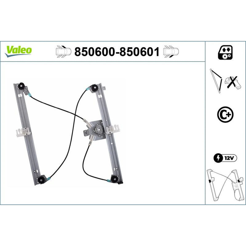 Valeo Electric Window Regulator Lifter Left Front 850600
