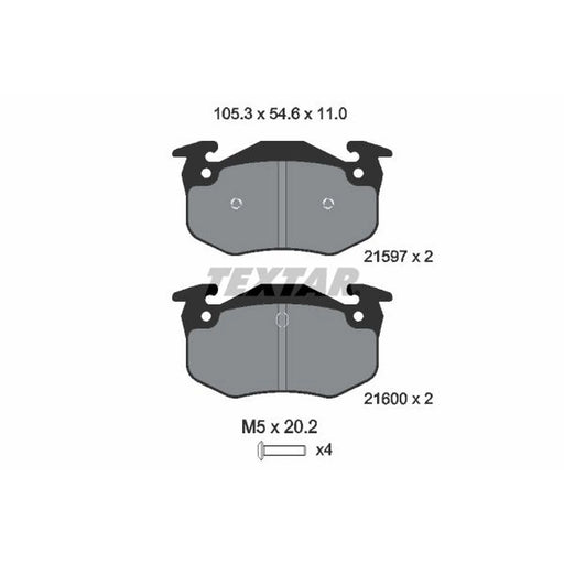 Textar Rear Brake Pad Set 2159701