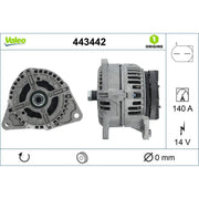 Valeo Car Alternator 12V 443442
