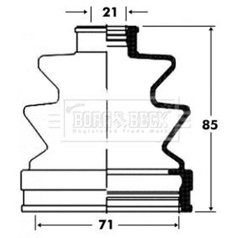 Borg & Beck Drive Shaft Bellow Kit transmission s BCB2847