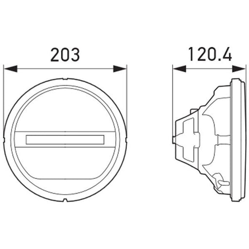 Hella Headlamp Insert Gr 1F8 Front 1F8 241 430-011 1544978 1F8 241 430-011