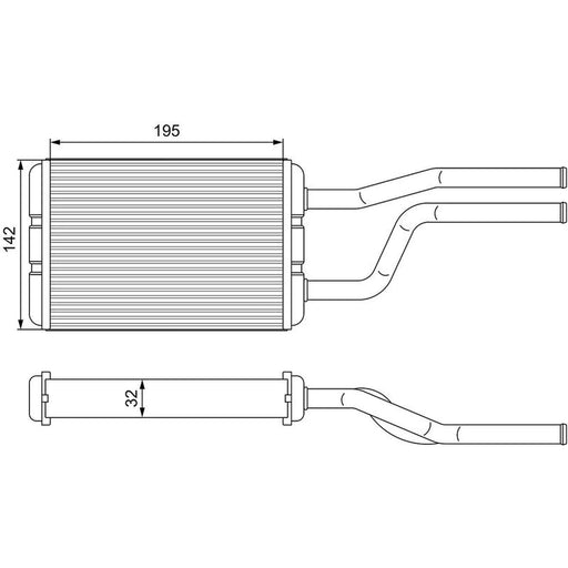 Valeo Heater Matrix Core Heat Exchanger 811545