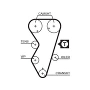 Gates Timing Belt Cambelt 134 Teeth 5412XS