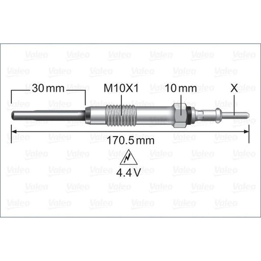 Valeo Diesel Engine Glow Plug 345247