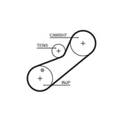 Gates Timing Belt Cambelt 78 Teeth 5464XS