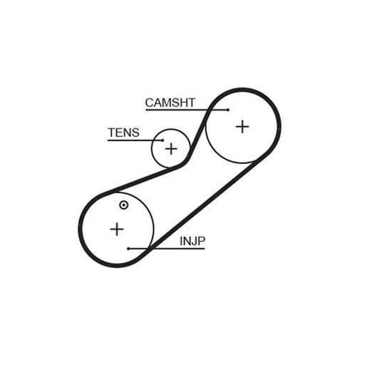 Gates Timing Belt Cambelt 78 Teeth 5464XS