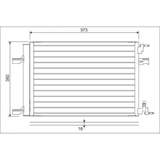 Valeo Air Conditioning Condenser 814201