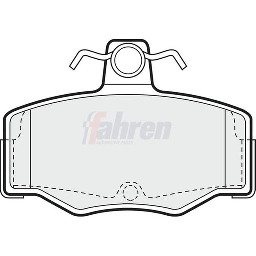 Fahren Rear Brake Pad Set FBP3799