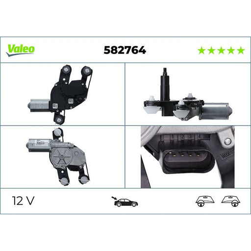 Valeo Front/Rear Wiper Motor Rear 582764