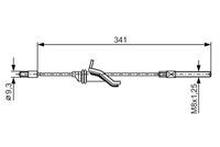 Bosch Handbrake Cable 1987482188