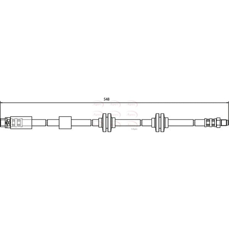 Apec Brake Hydraulic Hose Line Front HOS3567