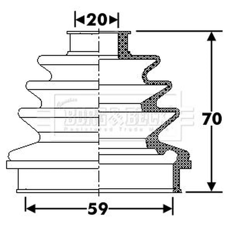Borg & Beck Drive Shaft Bellow Kit Wheel Side BCB6281
