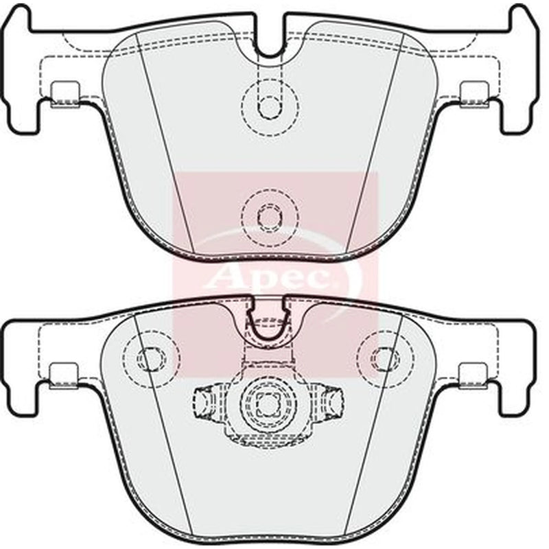 Apec Rear Brake Pad Set PAD1884