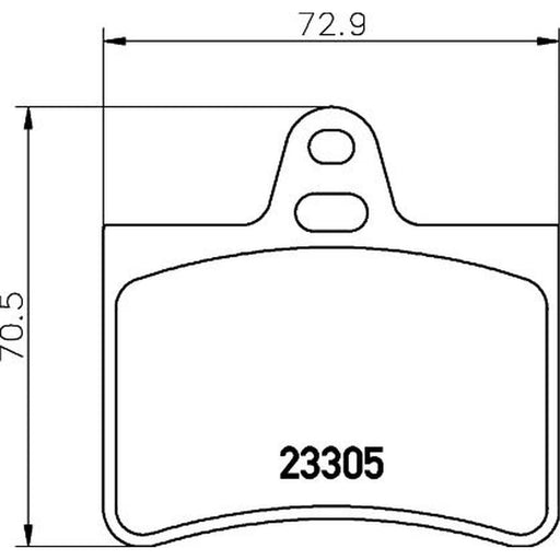 DON Rear Brake Pad Set PCP1318