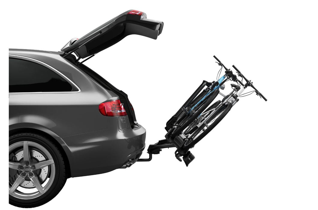 Thule VeloCompact two-bike platform towbar bike rack 13-pin black/aluminium Towbar bike rack - Thule - Van Life Living