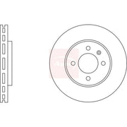 Apec 2 x Vented Front Brake Discs DSK2187-x2