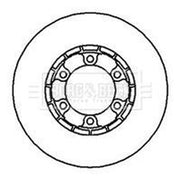 Borg & Beck 2 x Front Brake Discs BBD4303-x2